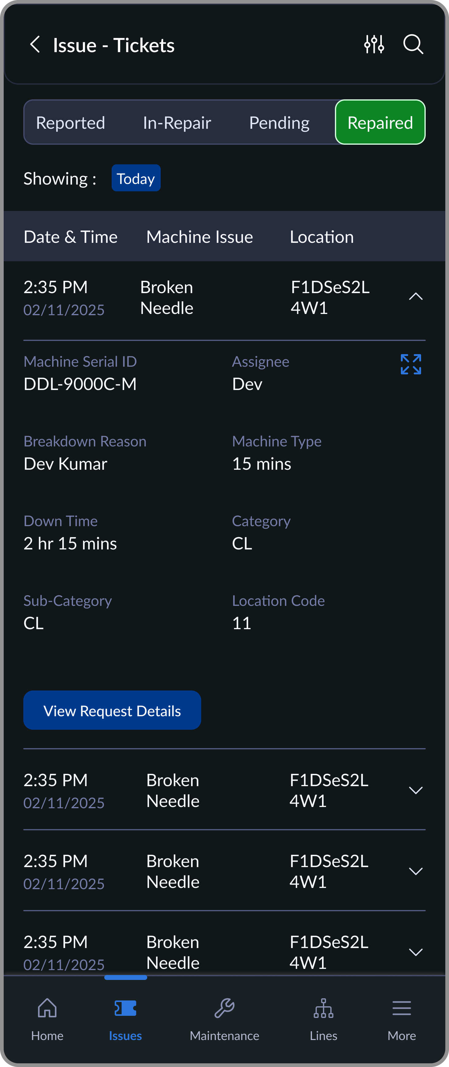 Resolve and update screen