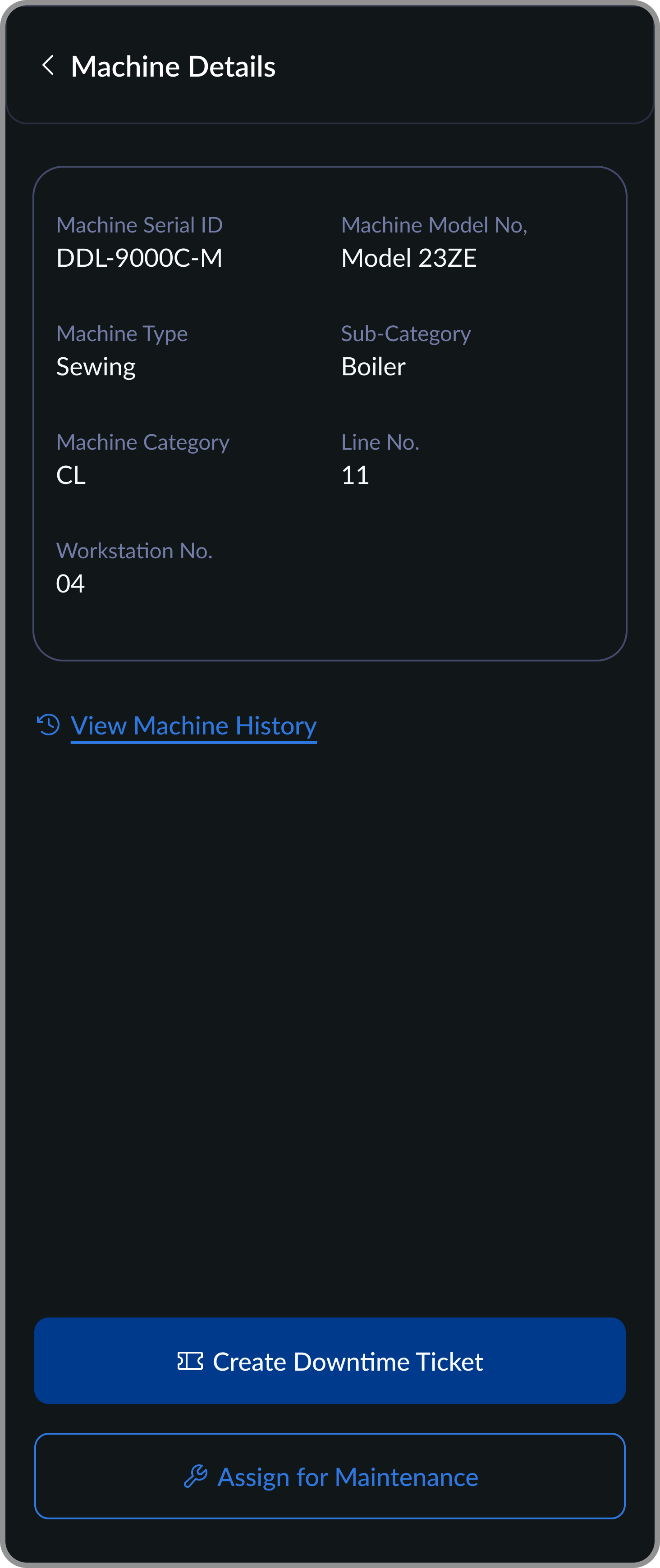 Choose issue type screen