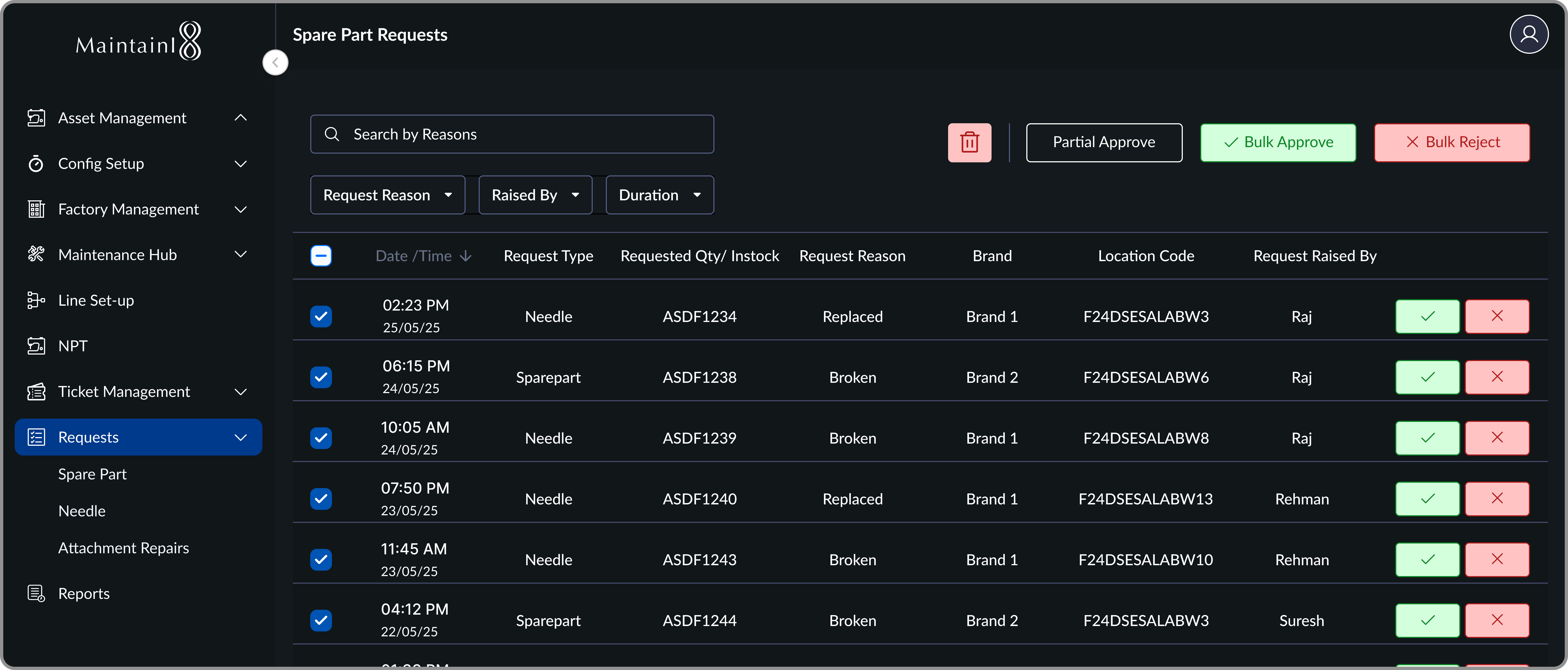 Inventory decisions desktop dashboard
